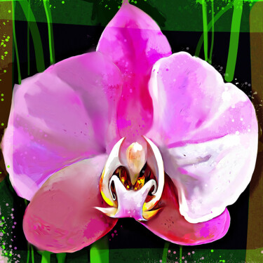 Peinture intitulée "Orchid 7" par Ira Tsantekidou, Œuvre d'art originale, Pigments