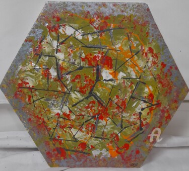 Peinture intitulée "Crick" par Len Reglero, Œuvre d'art originale, Acrylique Monté sur Châssis en bois