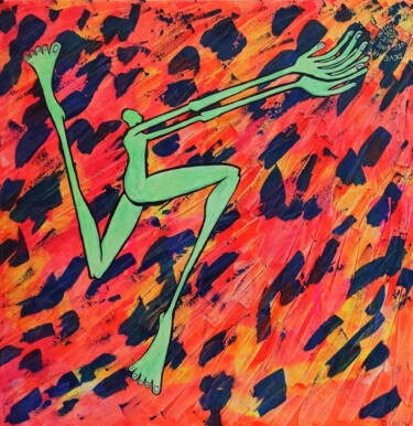 Peinture intitulée "Le dessein de la Li…" par Delphine Dessein, Œuvre d'art originale, Acrylique