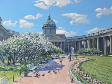 绘画 标题为“Летний день у Казан…” 由Aleksey Korabelnikov, 原创艺术品, 丙烯