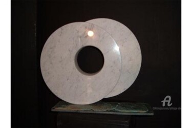Sculpture titled "COSMOGONIE" by Philippe Olive, Original Artwork, Stone
