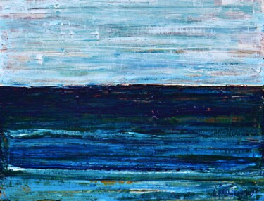 Sea and Sky 2 제목이 "Sea and Sky 2"인 미술작품 Dimitra Papageorgiou로, 원작, 아크릴