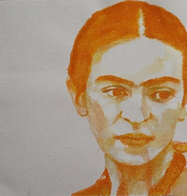 Painting titled "Frida 4 Série 1" by Pascale Albizzati, Original Artwork, Ink Mounted on artwork_cat.
