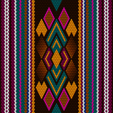 Colored lantern. Abstraction, imitation of embroidery. 数字艺术 标题为“Colored lantern. Ab…” 由Ihor Ivanov, 原创艺术品, 2D数字工作