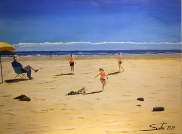 Peinture intitulée "les douceurs de l'é…" par Loic Sutre, Œuvre d'art originale, Acrylique