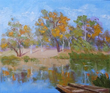 Peinture intitulée "Картина маслом "Лод…" par Andrey Nesterov, Œuvre d'art originale, Huile