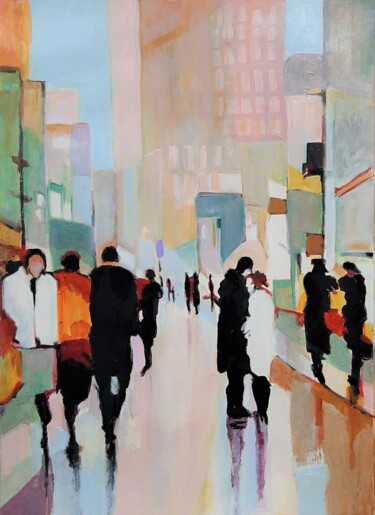 绘画 标题为“On the street / 70…” 由Alexandra Djokic, 原创艺术品, 丙烯