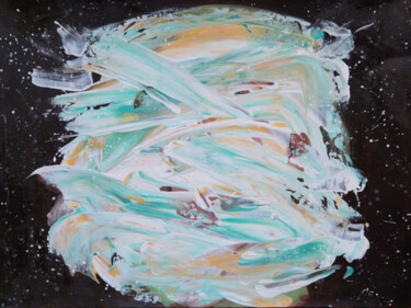 Pintura titulada "Churning the Ocean…" por Caren Keyser, Obra de arte original, Acrílico