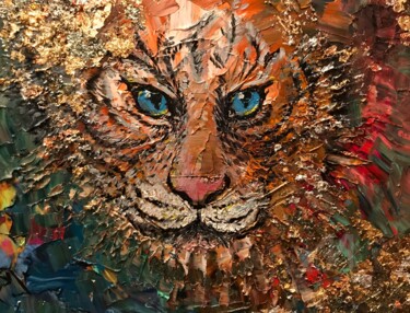 Water tiger 绘画 标题为“Water tiger” 由Anna Pavlovich-Naneva, 原创艺术品, 油