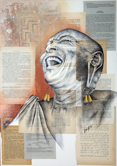 Asante sana 图画 标题为“Asante sana” 由Bérengère Labarthe (Lab-Art), 原创艺术品, 圆珠笔