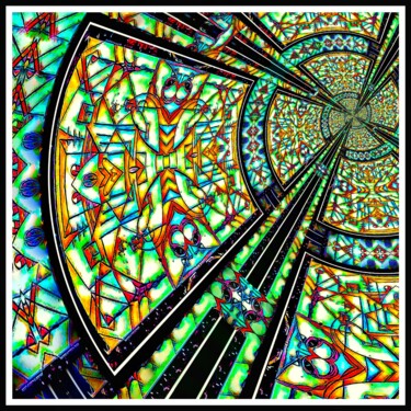 数字艺术 标题为“Spiral Modern CROSS” 由Elisabetta Nannini Ne, 原创艺术品, 数字油画