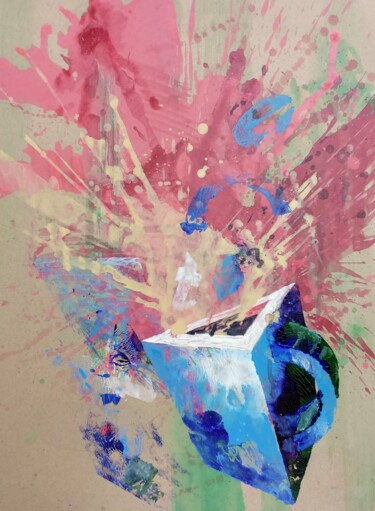 Blue Mug TeCo Картина под названием "Blue Mug TeCo" - Aleks Andr, Подлинное произведение искусства, Акрил