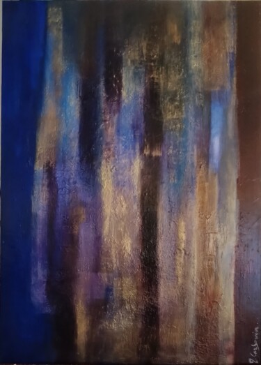 绘画 标题为“Lumière d'or” 由Myriam Carbonnier, 原创艺术品, 颜料