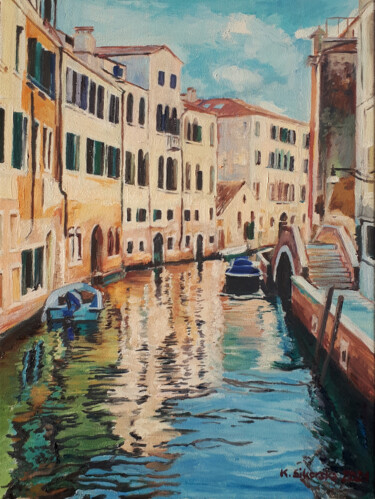 Peinture intitulée "Wenecja" par Katarzyna Sikorsky, Œuvre d'art originale, Huile