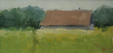 Malerei mit dem Titel "Barn" von Saash, Original-Kunstwerk, Öl