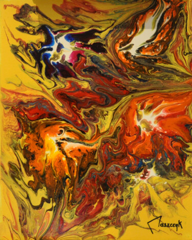 Peinture intitulée "Frénésie" par Michel Maszczyk, Œuvre d'art originale, Acrylique