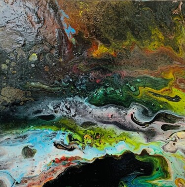 Peinture intitulée "Fantastic Moon" par Laurent Magrez (LMag), Œuvre d'art originale, Acrylique Monté sur Châssis en bois