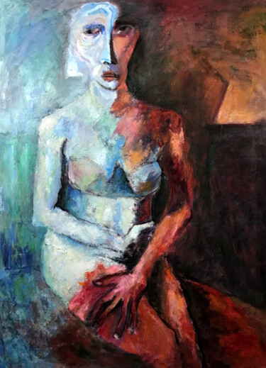 绘画 标题为“Ma - Dame” 由Elisabeth Marcadet, 原创艺术品, 油