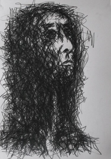 Desenho intitulada "Alter Ego...2" por Barbara Kosz, Obras de arte originais, Pastel