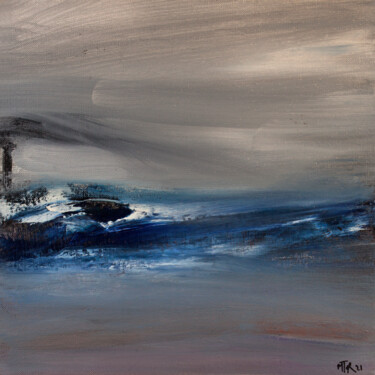 Peinture intitulée "Vision fugitive" par Roche Marie T., Œuvre d'art originale, Huile Monté sur Châssis en bois