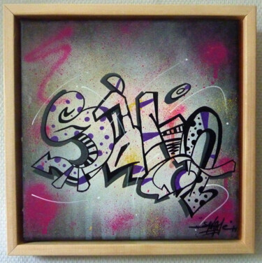 Peinture intitulée "Tag n°2121" par Saname, Œuvre d'art originale, Acrylique