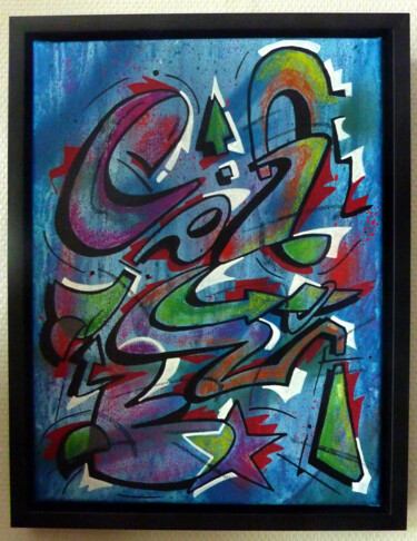 Peinture intitulée "Tag n° 2120" par Saname, Œuvre d'art originale, Acrylique