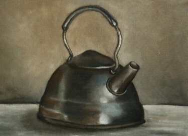 Kettle Painting titled "Kettle" by Tatiana Karchevskaya, Original Artwork, Oil