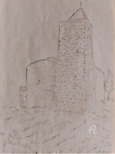 Drawing titled "Le Castelas." by Roberto Urbano, Original Artwork, Pencil