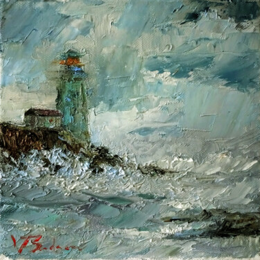 제목이 "Lighthouse"인 미술작품 Valery Budanov로, 원작, 기름