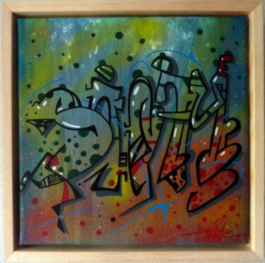 Peinture intitulée "Tag n°2122" par Saname, Œuvre d'art originale, Acrylique