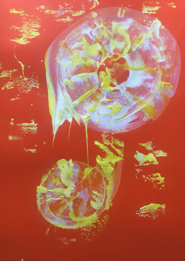 Painting titled "When you're bigger…" by Liubov Kondratovich, Original Artwork, Acrylic