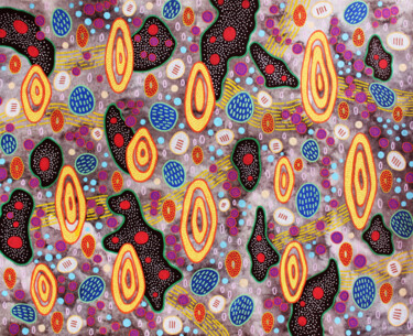 Organic Geometry n.6 绘画 标题为“Organic Geometry n.6” 由Veronika Demenko, 原创艺术品, 丙烯