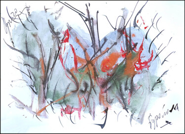 бурелом brise-vent windbreak Drawing titled "бурелом brise-vent…" by Dima Dima Vil Ms Wilms (Rok Zivopisec Rock Painter), Original Artwork, Watercolor