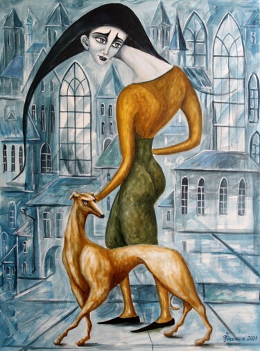 "GOTHIC PATRON 8" başlıklı Tablo Vladimir Pronkin tarafından, Orijinal sanat, Petrol