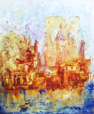 Frescoes from your dreams 绘画 标题为“Frescoes from your…” 由Tatyana Pchelnikova, 原创艺术品, 油 安装在木质担架架上