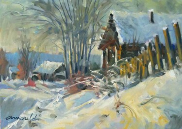 Painting titled "Démo vidéo YouTube…" by Christian Arnould, Original Artwork, Oil
