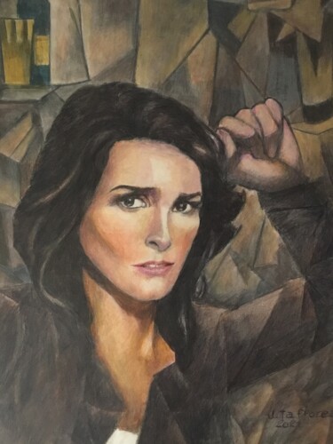 Peinture intitulée "AU REVOIR JANE." par Jacques Tafforeau, Œuvre d'art originale, Aquarelle
