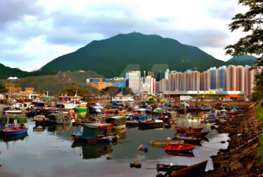 摄影 标题为“Hong Kong - Fishing…” 由Clement Tsang, 原创艺术品, 数码摄影