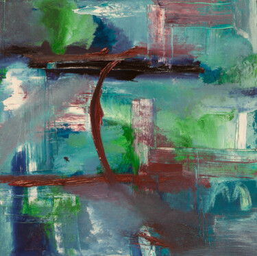 Schilderij getiteld "Nr. 16/1" door Meike Van Riel, Origineel Kunstwerk, Olie