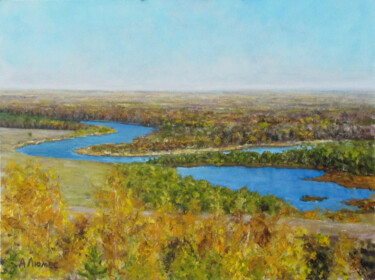 Pintura titulada "Вот и лето прошло" por Andrei Abramov (Andrei Liumes), Obra de arte original, Oleo