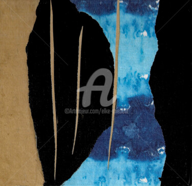 Collages intitulée "Un, Deux, Trois" par Elke Thiébaut, Œuvre d'art originale, Collages