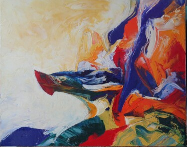 Peinture intitulée "Eagle weapon" par Isabelle Ilic, Œuvre d'art originale, Huile