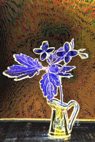 Arts numériques intitulée "Le vase fantôme" par Bruno Bisanti, Œuvre d'art originale, Travail numérique 2D