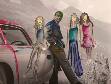 图画 标题为“Bond … Forever 🔥” 由Caroline Montigneaux, 原创艺术品, 丙烯
