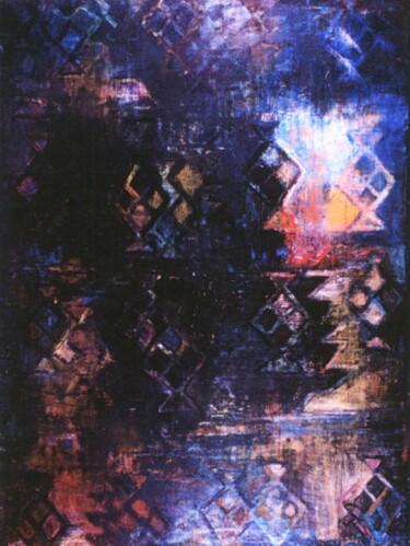 Peinture intitulée "Quand le Geste étai…" par Nana Plamadeala-Kiritchenko, Œuvre d'art originale, Huile