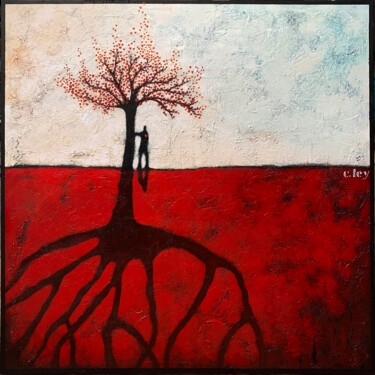 Painting titled "Droit du sol" by Cfey, Original Artwork, Acrylic