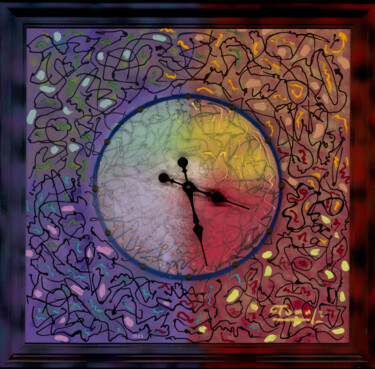 Pintura intitulada "Psychodelic Face Cl…" por Tomasz, Obras de arte originais, Acrílico