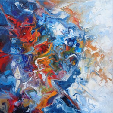 Peinture intitulée "Vibration II" par Isabelle Ilic, Œuvre d'art originale, Huile