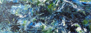 Peinture intitulée "Vue du Ciel" par Isabelle Ilic, Œuvre d'art originale, Huile
