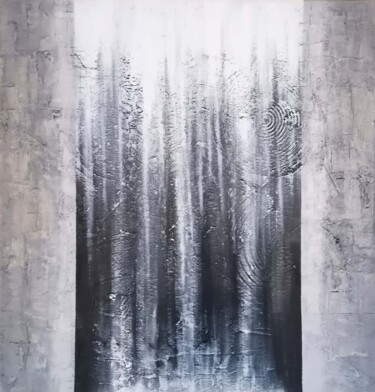 Painting titled "Astraction" by Lidevi, Original Artwork, Acrylic Mounted on Wood Stretcher frame